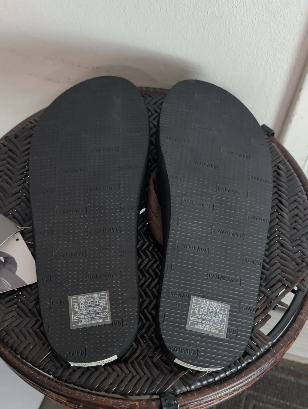 Rainbow Sandals Men's Cloud Sandals, Brown/Black, Men's XX-Large / 12-13.5 D